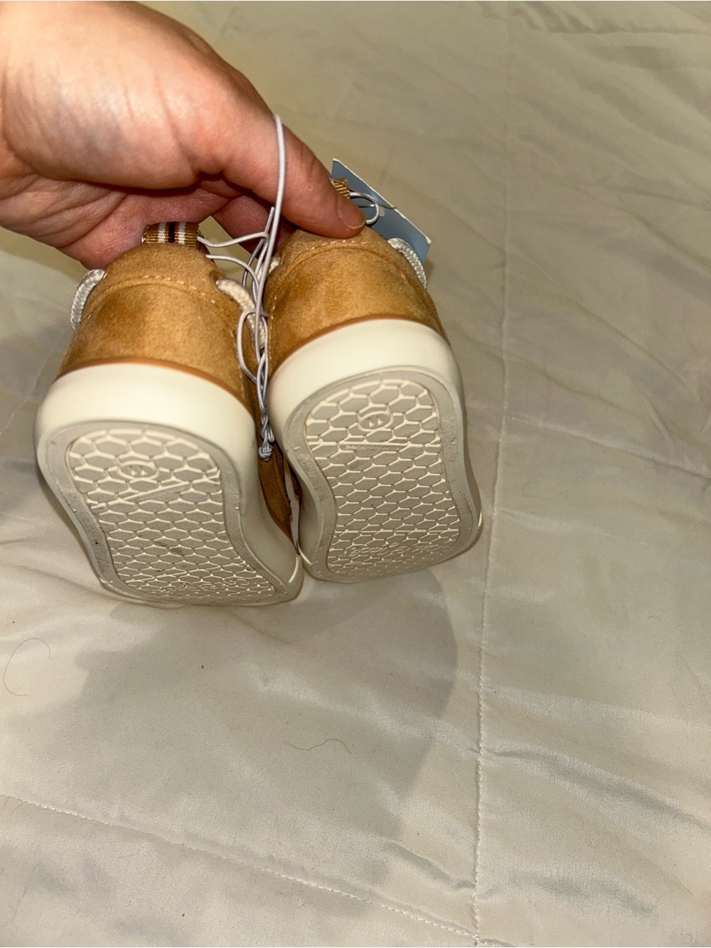 Cat & Jack Toddler Boys Tan Slip-On Boat Shoes - Picture 3 of 3